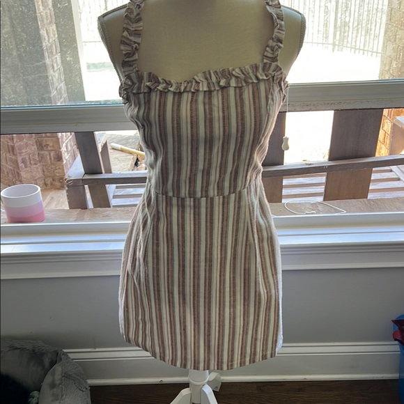 Striped Ruffle Dress - Picture 1 of 3